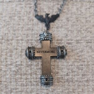 Alchemy Gothic Poe Nevermore Raven Necklace